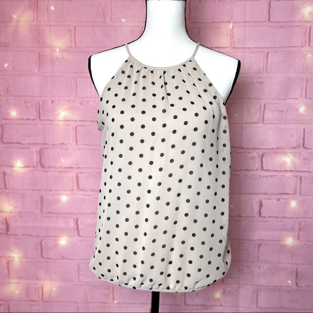 Express Polka Dot Women Casual Top Size Medium